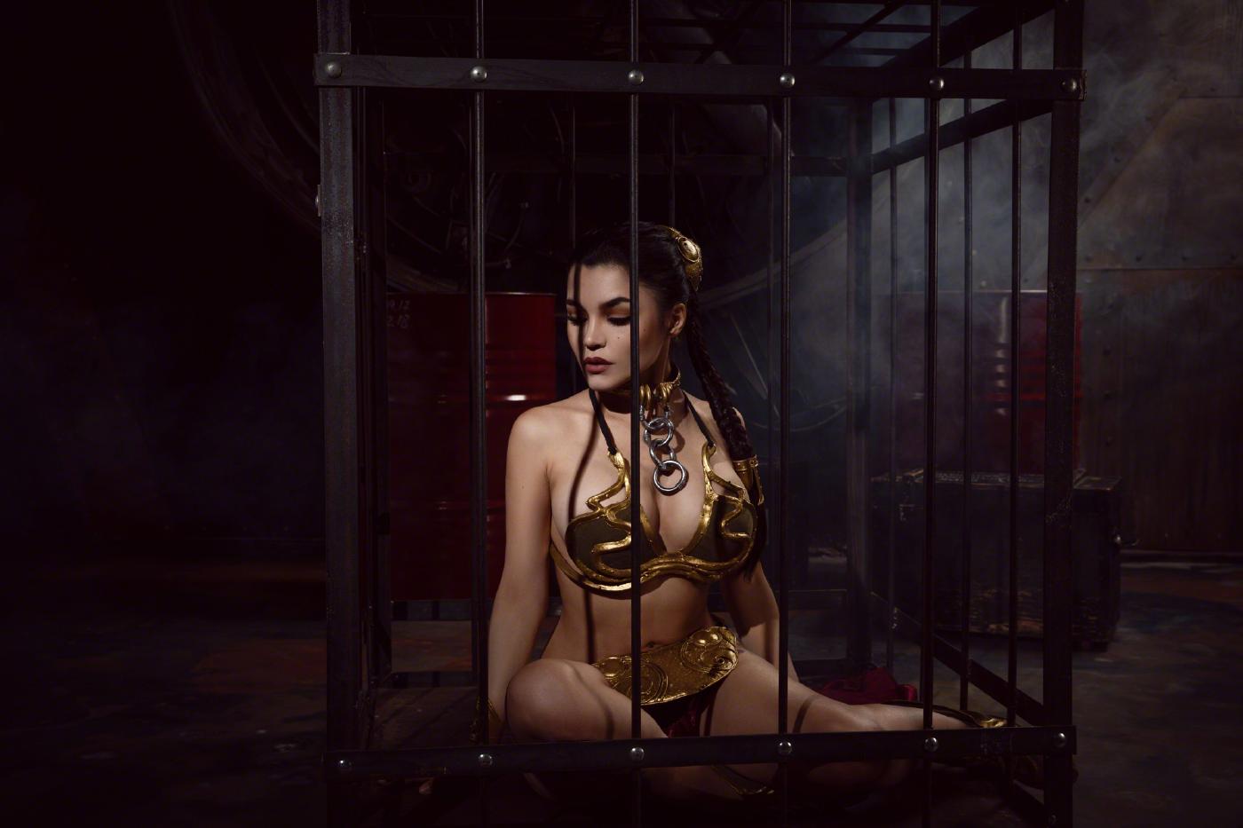 kalinka fox princess leia slave cosplay set leaked cynsfo influencersgonewild