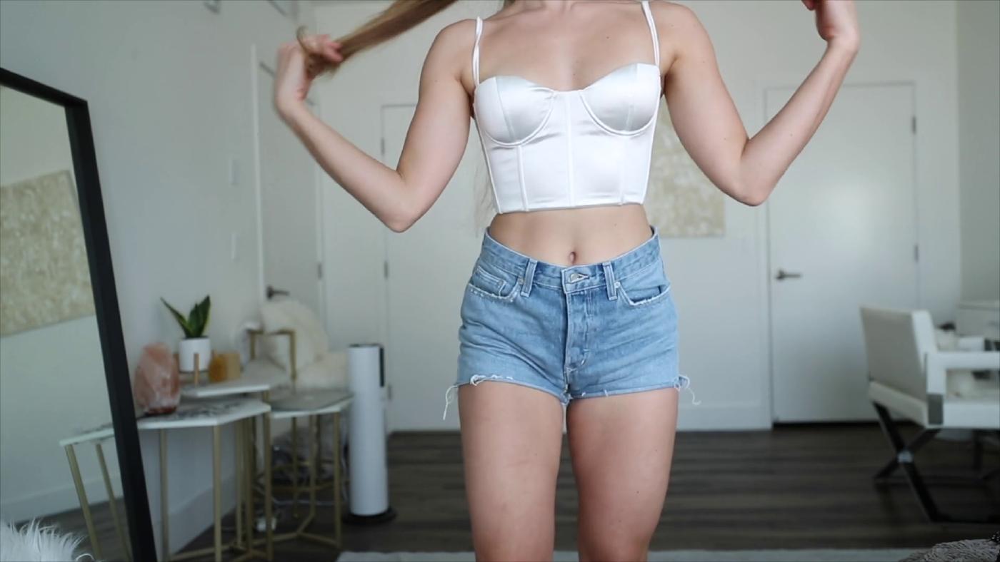 caroline zalog sheer bodysuit try on haul onlyfans video djrkwy influencers gonewild