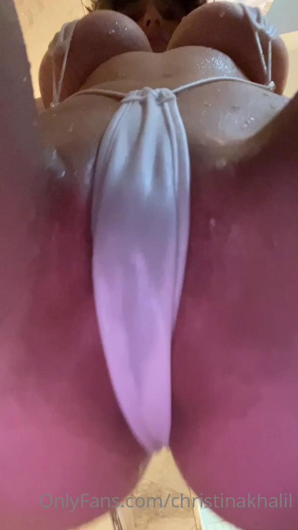 christina khalil pov slingkini shower onlyfans video leaked ivemwm influencers gonewild