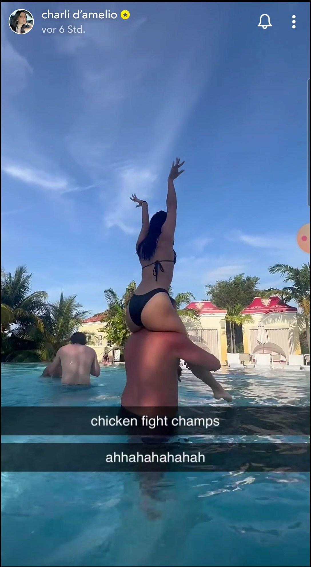 charli damelio beach pool bikini video leaked kapshq influencers gonewild