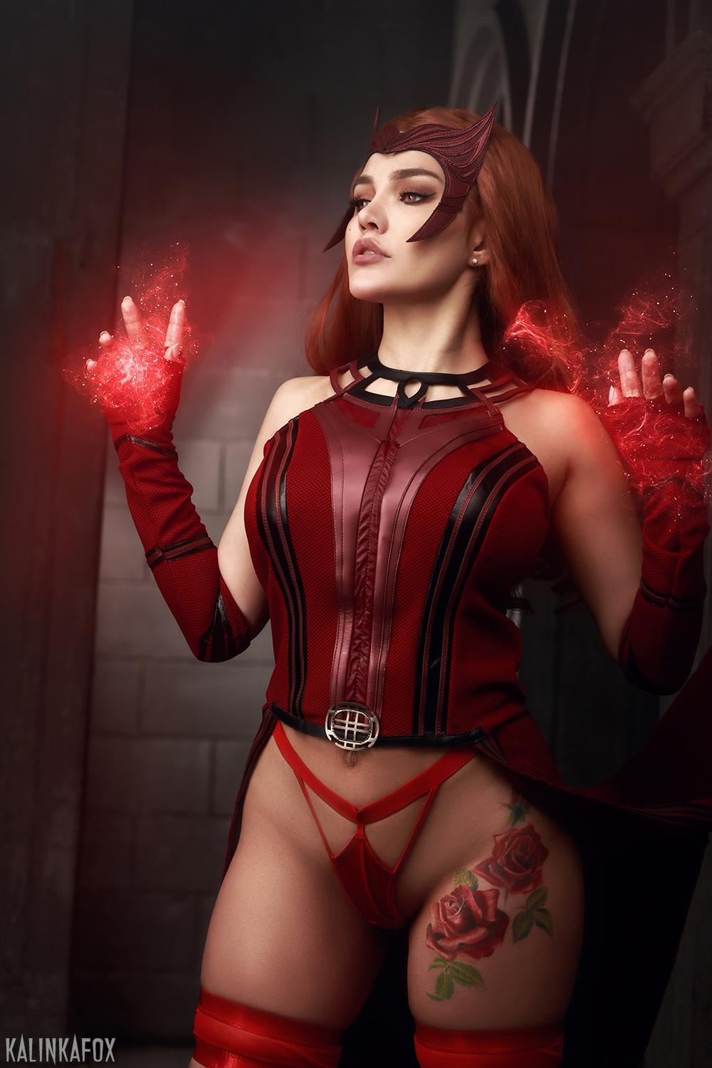 kalinka fox scarlet witch cosplay patreon set leaked xghzmh influencers gonewild