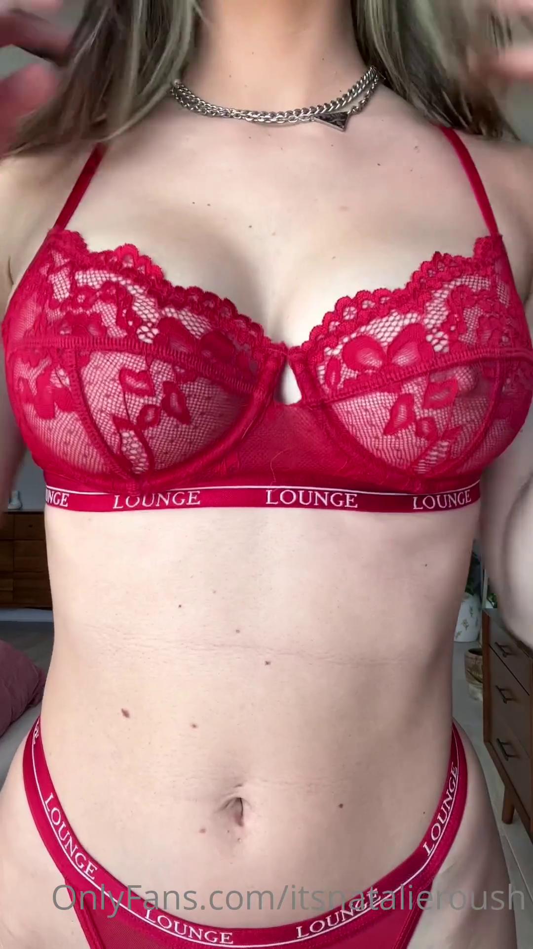 natalie roush nude red lingerie try on onlyfans video leaked yijkte influencers gonewild