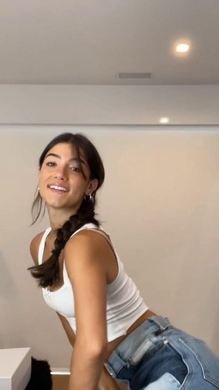 charli damelio sexy tank top dance video leaked jxlrkx influencers gonewild