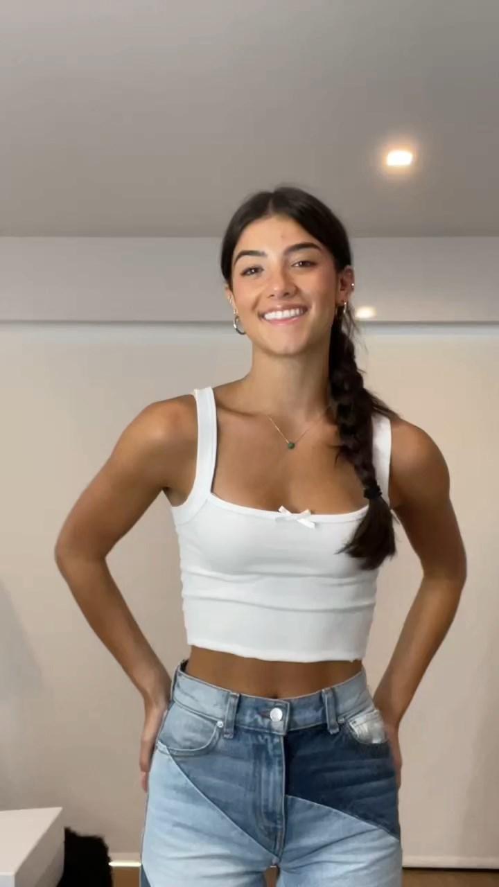 charli damelio sexy tank top dance video leaked qbeqfp 1 influencers gonewild