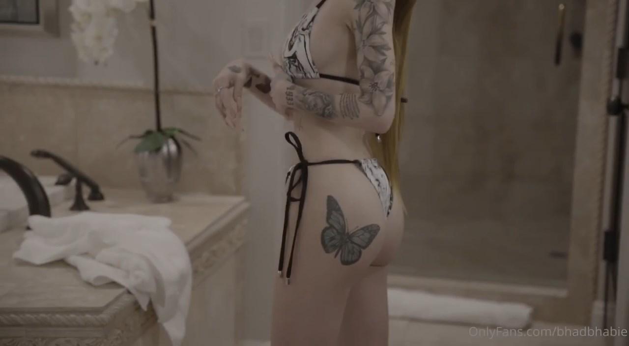 bhad bhabie thong bikini onlyfans video leaked ezcvac influencers gonewild