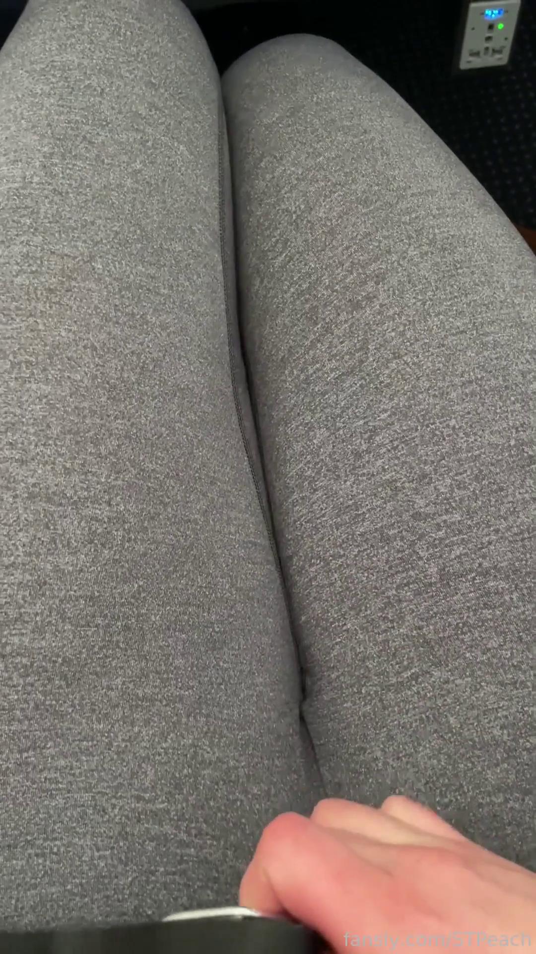 stpeach public airplane pussy masturbation fansly video leaked abvwdt influencers gonewild