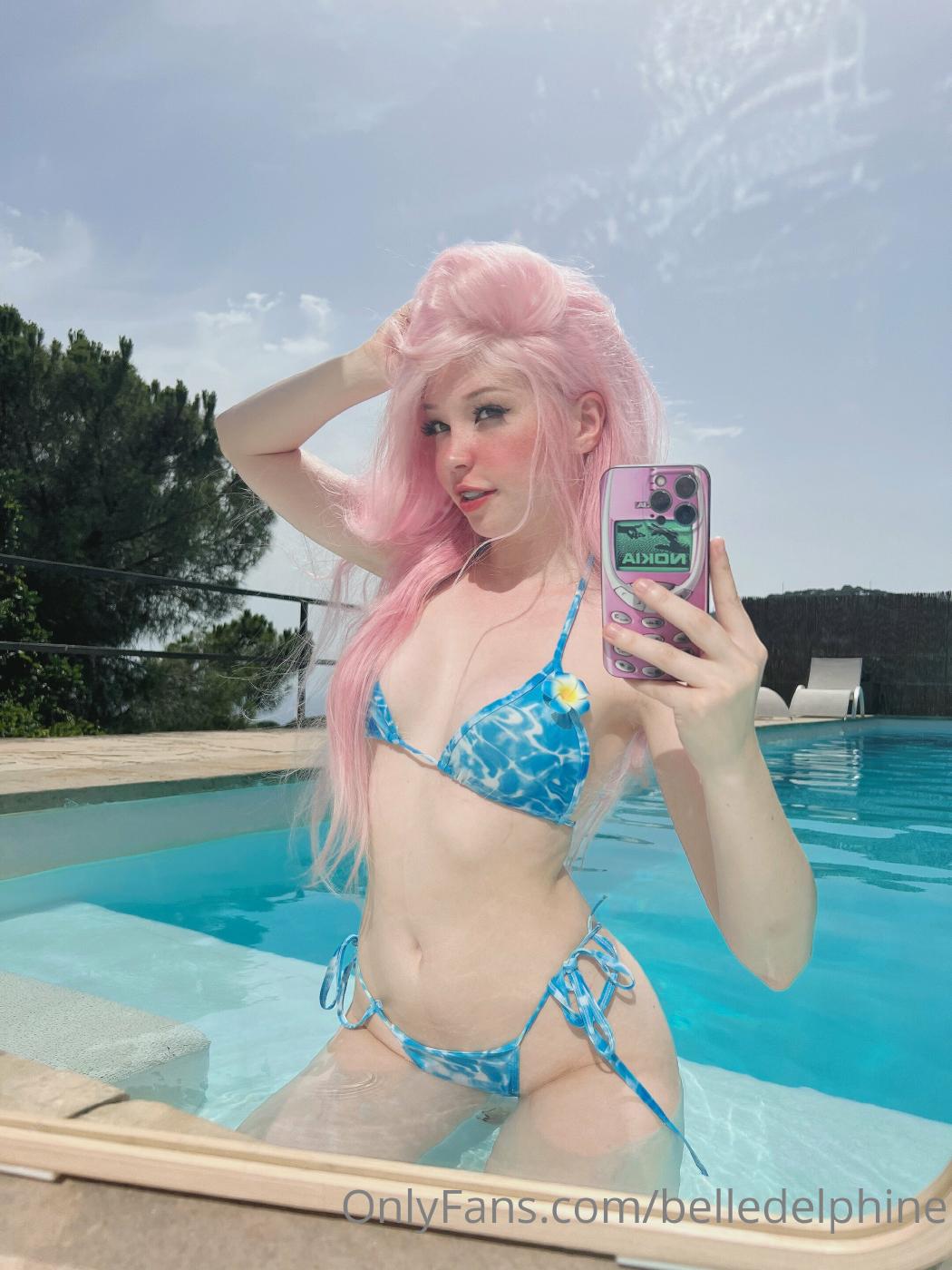 belle delphine nude pussy pool onlyfans set leaked tdovlf influencers gonewild