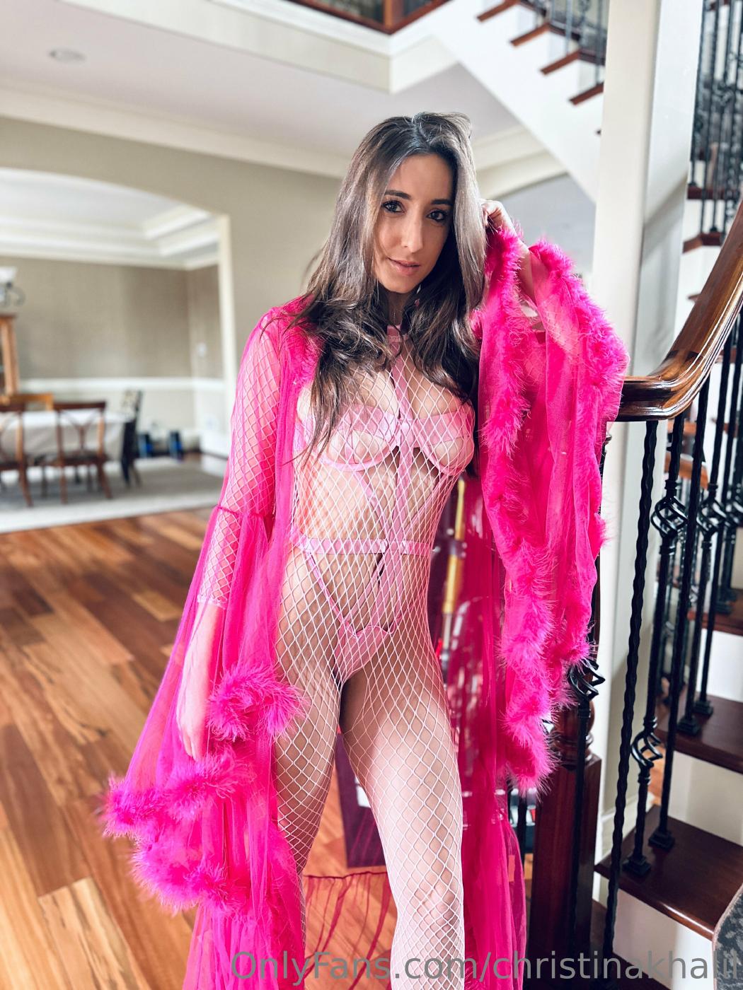 christina khalil pink strap lingerie onlyfans set leaked wdnkrz influencers gonewild