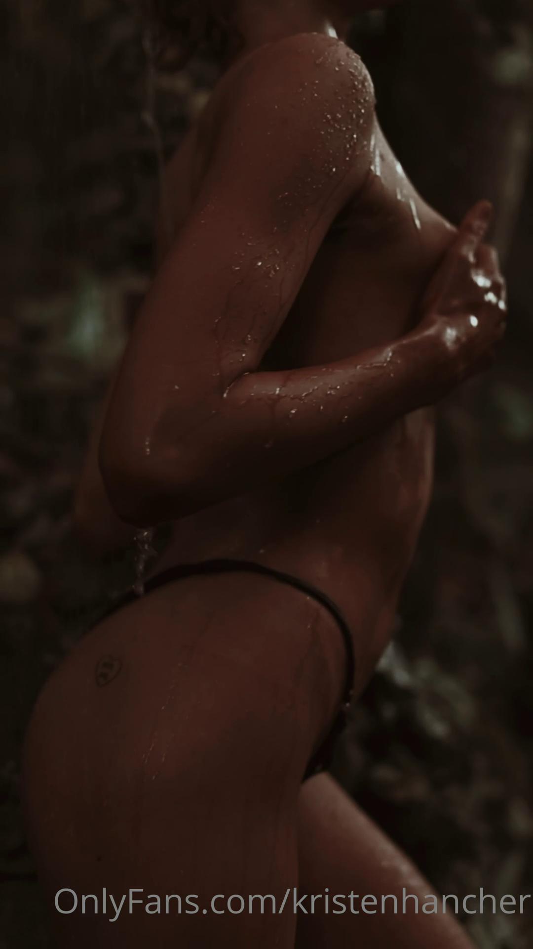kristen hancher nude outdoor shower onlyfans video leaked mvjdtr influencers gonewild
