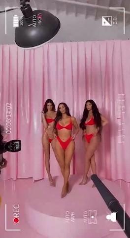kim kardashian lingerie skims photoshoot bts video leaked rysuwk influencers gonewild